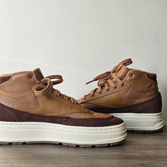 REEBOK Women's Club C Double GEO Mid Shoe Sneaker Size  8 Brown  NWT - Picture 2 of 7